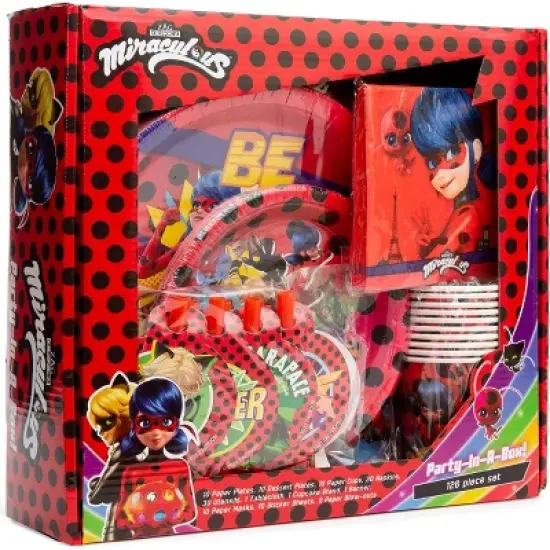 Miraculous Ladybug Party in a Box Kit - Celebration, Birthday Party, Toddlers - Cat Noir - Party Supplies - Officially Licensed (Complete Kit) image {6}