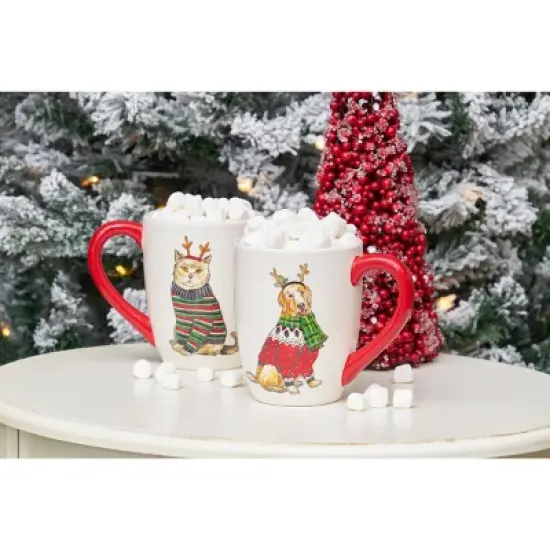 Gallerie II Dog Christmas Mug 16 oz image {5}