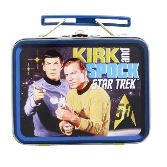 Nerd Block Star Trek: TOS Kirk & Spock Mini Tin Lunch Box image {1}