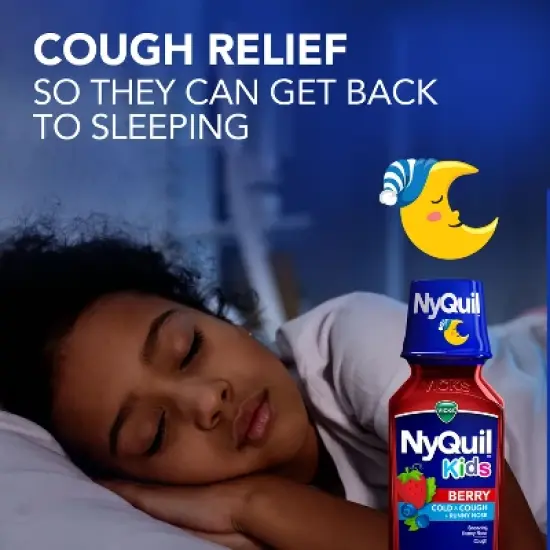 NyQuil Kids' Syrup - Dextromethorphan - Berry - 8 fl oz image {7}