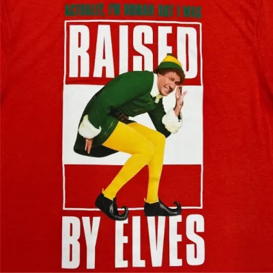 Men's Elf Short Sleeve Graphic T-Shirt - Red image {2}