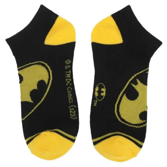 Batman Hero & Logo Women's 5-Pair Ankle Socks image {5}