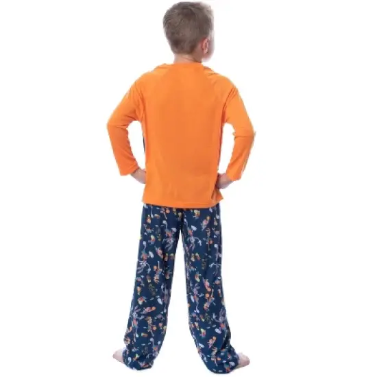 Looney Tunes Boys' Space Jam Tune Squad Movie Raglan Sleep Pajama Set Blue image {1}