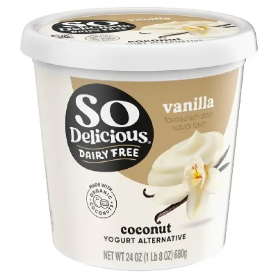 So Delicious Dairy Free Vanilla Coconut Milk Yogurt - 24oz image {1}