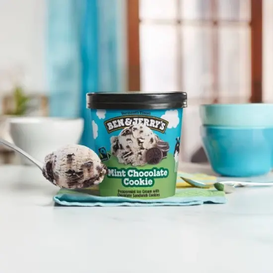 Ben & Jerry's Mint Chocolate Cookie Ice Cream - 16oz image {6}
