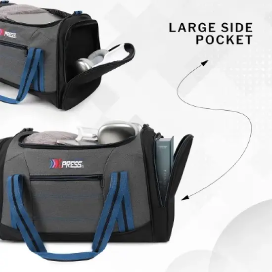 New York Xpress LX-298 Travel Duffel Bags for Women Men, Foldable Sports Gym Bag with Adjustable Strap image {9}