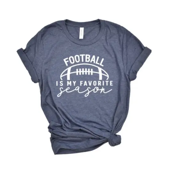 Simply Sage Market Women's Football Is My Favorite Season Ball Short Sleeve Graphic Tee image {3}