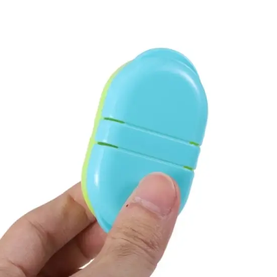 Unique Bargains Flip Up 2 Compartment Pill Case 1 Pc image {4}