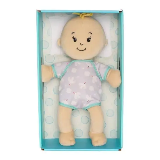 The Manhattan Toy Company Wee Baby Stella Blonde Hair Bassinette Box image {6}