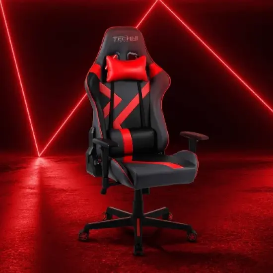 Office PC Gaming Chair Red - Techn Sport image {1}