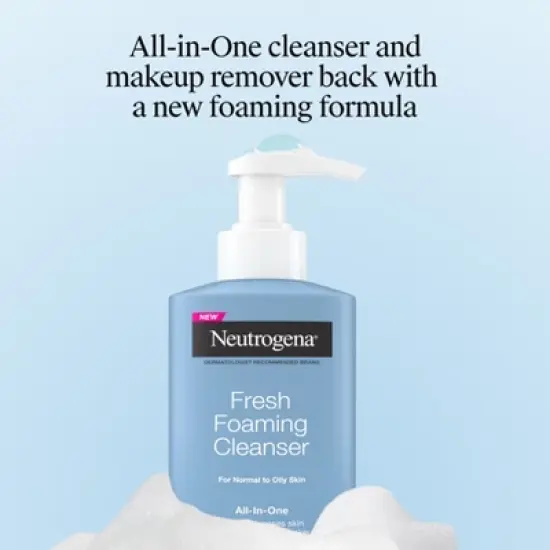 Neutrogena Fresh Foaming All-in-One Cleanser - 8.5 fl oz image {8}