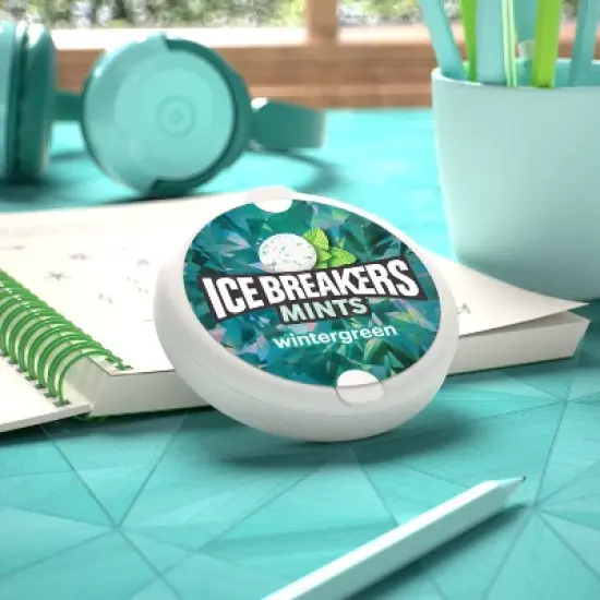 Ice Breakers Wintergreen Sugar Free Mint Candies - 1.5oz image {2}