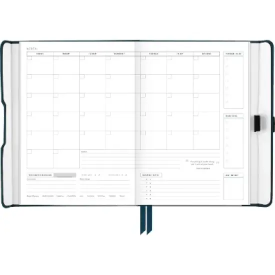 At-A-Glance Foundation Undated Planner 8.5"x6.75" Blue: Non-Toxic Acid-Free Paper, Weekly & Monthly Agenda, Adult Stationery image {2}