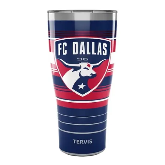 MLS FC Dallas 30oz Hype Stripe Stainless Steel Tumbler image {2}