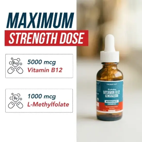 Triquetra BioActive B12 Liquid: Vitamin B12 Plus L-Methylfolate image {5}