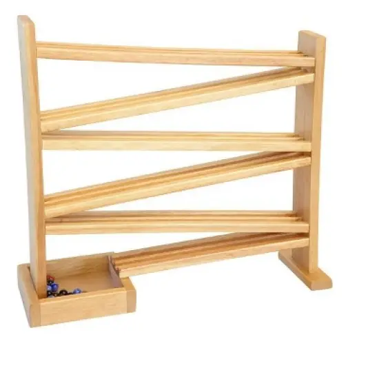 Remley Kids Wooden Marble Racetrack image {1}