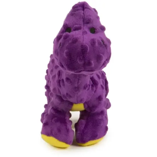 goDog Dinos Bruto Squeaky Plush Dog Toy, Chew Guard Technology,  Purple, Large image {5}