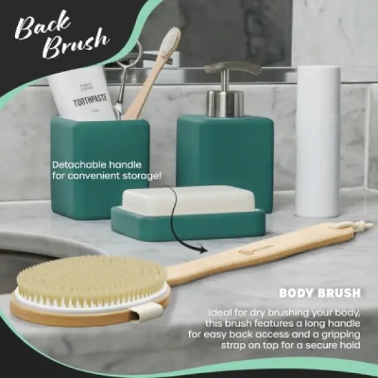 Nevlers Boar Bristle Exfoliating Dry Body Brush Set image {2}