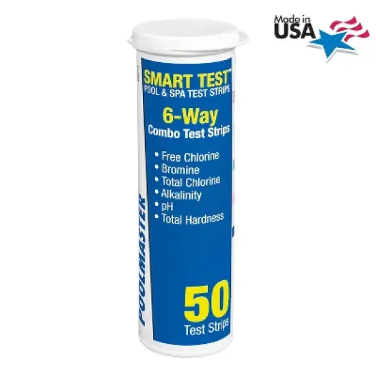 Poolmaster Smart Test 6 Way Swimming Pool and Spa Water Test Strips - 50pc image {6}