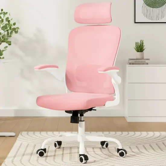 PAGED Ergonomic Office Chair with Headrest, High Back Gaming Chair with Armrests and Adjustable Lumbar Support for Home Office image {9}