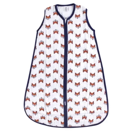 Yoga Sprout Baby Boy Sleeveless Muslin Cotton Sleeping Bag, Sack, Blanket, Clever Fox image {3}