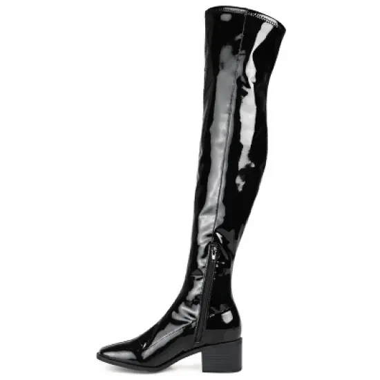Journee Collection Womens Mariana Tru Comfort Foam Wide Calf Block Heel Over The Knee Boots image {1}