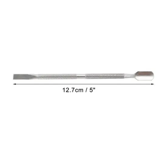 Unique Bargains Multi-purpose Cuticle Pusher 5" Length Silver Tone 1 Pc image {3}