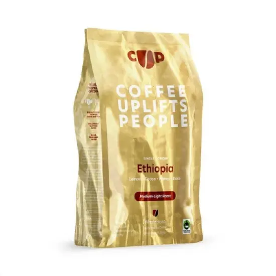 Coffee Uplifts People Whole Bean Ethiopia - 12oz image {1}