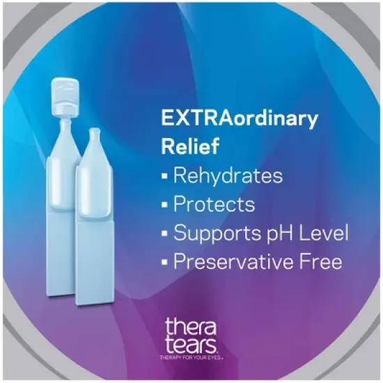 TheraTears Extra Dry Eye Therapy Preservative Free Lubricant Eye Drops - 30ct image {3}