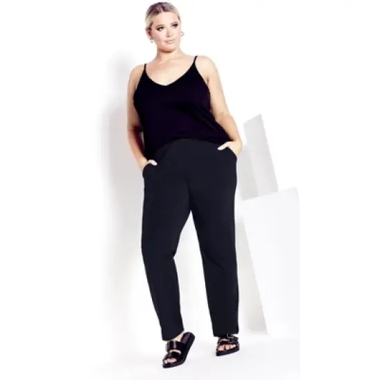 Women's Plus Size Supima&reg; Active Pant Black - average | AVENUE image {5}