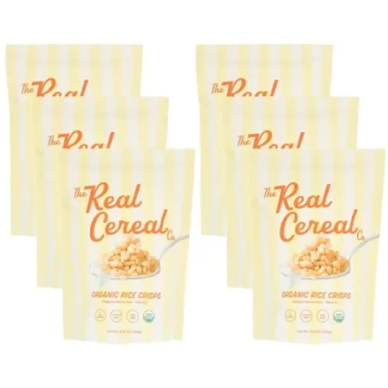 The Real Cereal Co. Organic Rice Crisps Cereal - Case of 6/8.4 oz image {4}