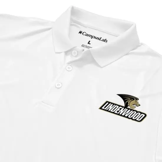Men's Lindenwood University Adult Polo Left Chest Logo image {3}