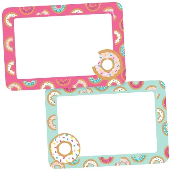 Avery Adhesive Name Tags, Donuts, Pink & Blue, 2-1/3" x 3-3/8", 80 Name Stickers (80029) image {7}