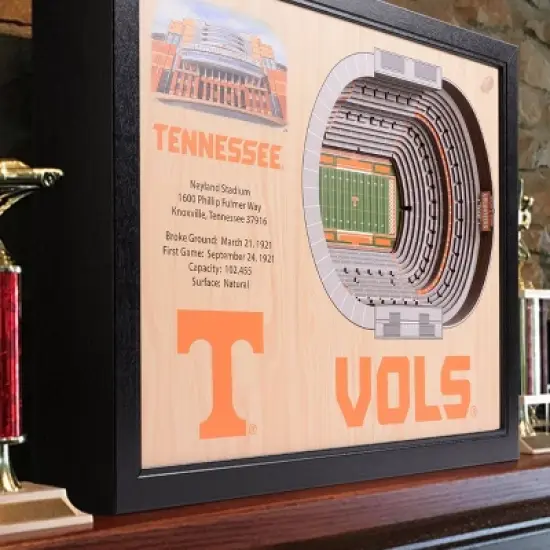 NCAA Tennessee Volunteers 25-Layer StadiumViews 3D Wall Art image {1}