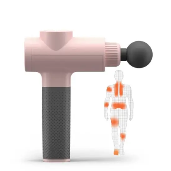 Sharper Image Powerboost Deep Tissue Percussion Massager Version 2.0 - Blush image {1}