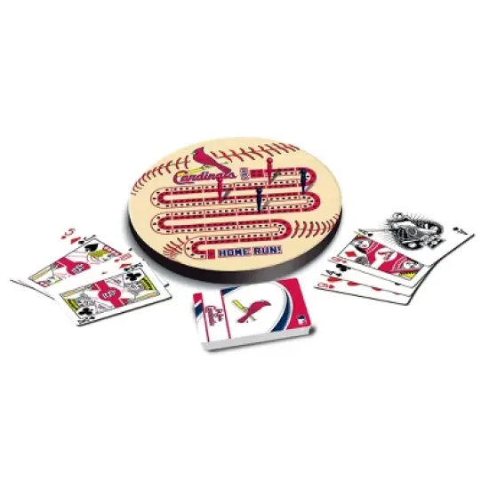 MasterPieces Officially Licensed  MLB St. Louis Cardinals Wooden Cribbage Game for Adults image {2}