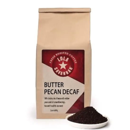 Lola Savannah Butter Pecan Ground Decaf Coffee - 32oz image {9}