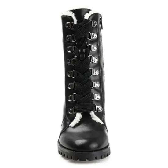 Journee Collection Womens Fauna Tru Comfort Foam Inside Zip Block Heel Booties image {5}