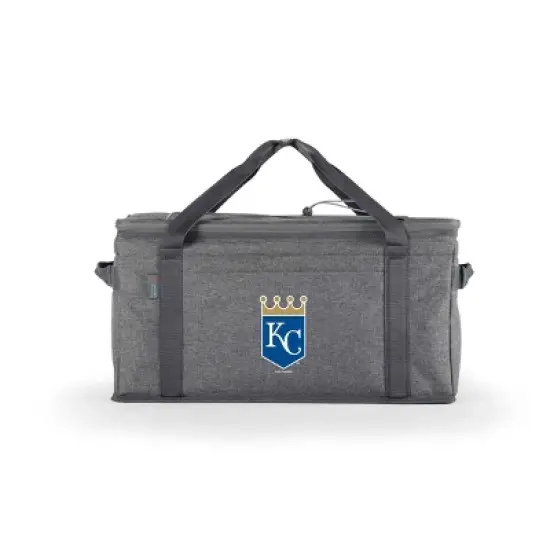 MLB Kansas City Royals 64 Can Collapsible Cooler - Heathered Gray image {5}