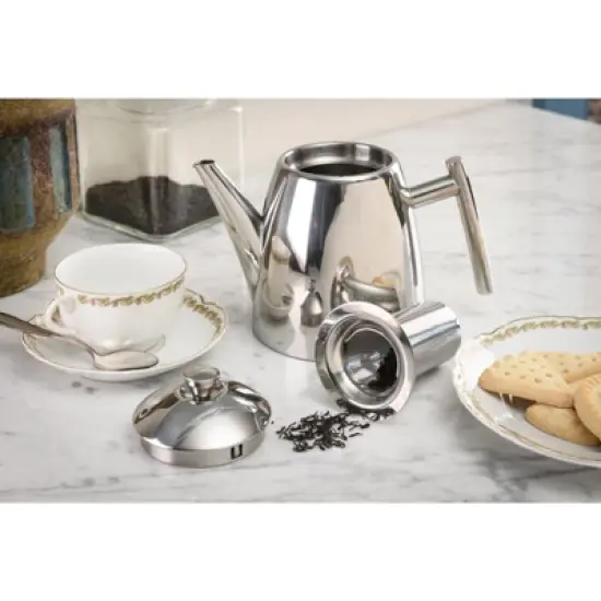 Frieling Primo Teapot w/ infuser, mirror finish, 22 fl. Oz., Stainless steel image {2}