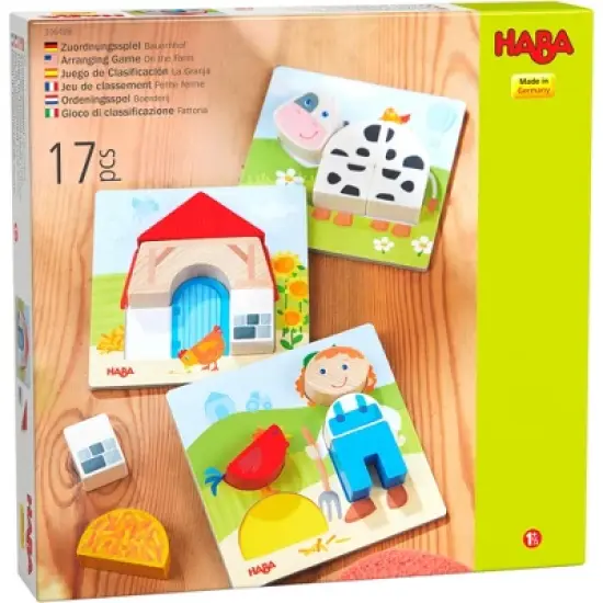 HABA On the Farm Beginner Pattern Blocks Puzzle - Ages 18 Months + image {8}