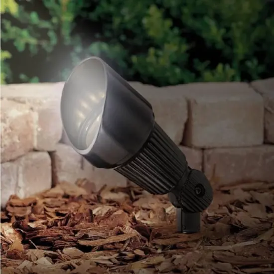 John Timberland Hooded Black 10-Piece LED Landscape Spot Light Set image {3}