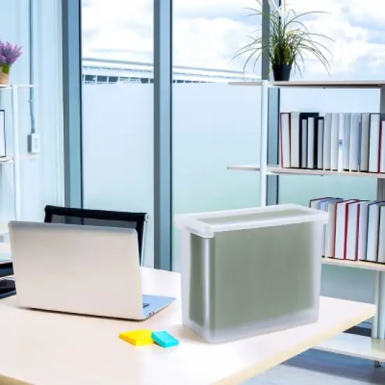 Sorbus Stationery File Box - Binder & Notebook Bin with Lid image {5}