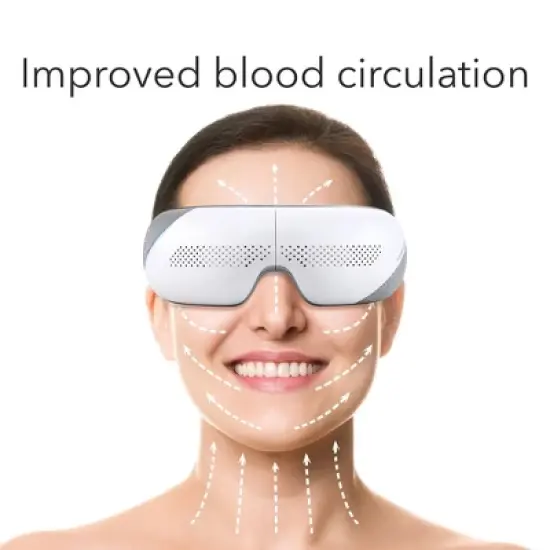 HOM Eye Massager with Heat and Cooling Mode - Headache Relief Device for Migraine and Improved Sleeping image {3}