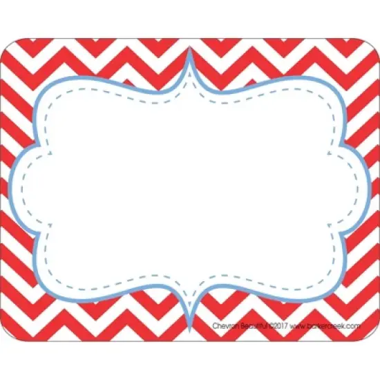 2pk 45ea Chevron Beautiful Remember Me! Self-Adhesive Name Tag Labels - Barker Creek: Teaching Aid, All Ages, 90 Pieces image {4}
