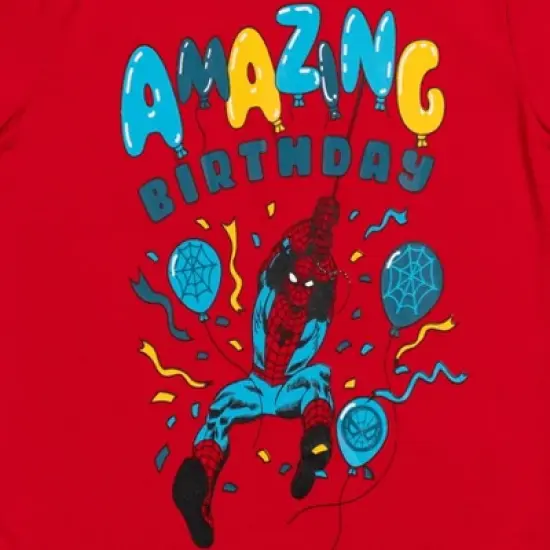 Marvel Avengers Spider-Man Captain America Hulk Birthday T-Shirt Toddler image {2}