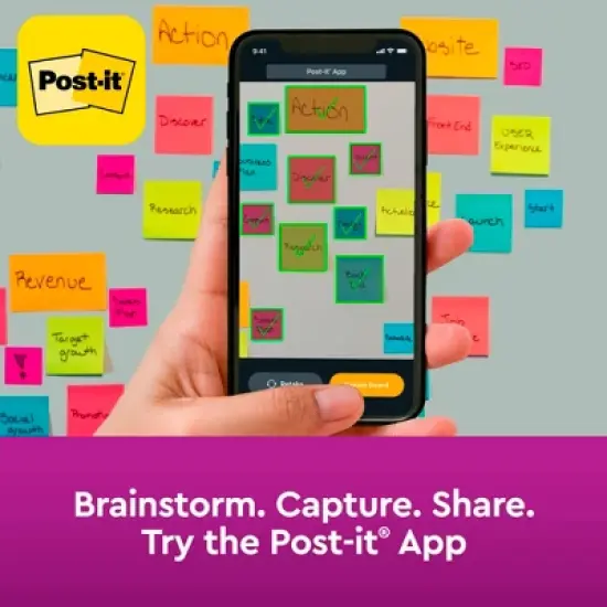 Post-it Super Sticky Pop-Up Notes, 3 x 3 Inches, Supernova Neons, 10 Pads with 90 Sheets image {4}