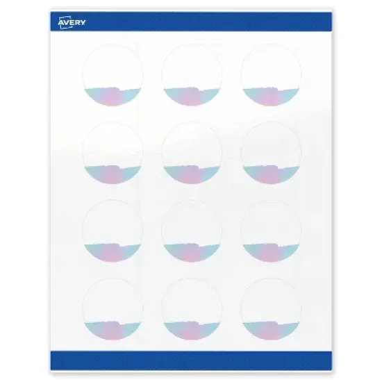Avery Round Labels, Watercolors Design, 2" Diameter, 120ct image {8}