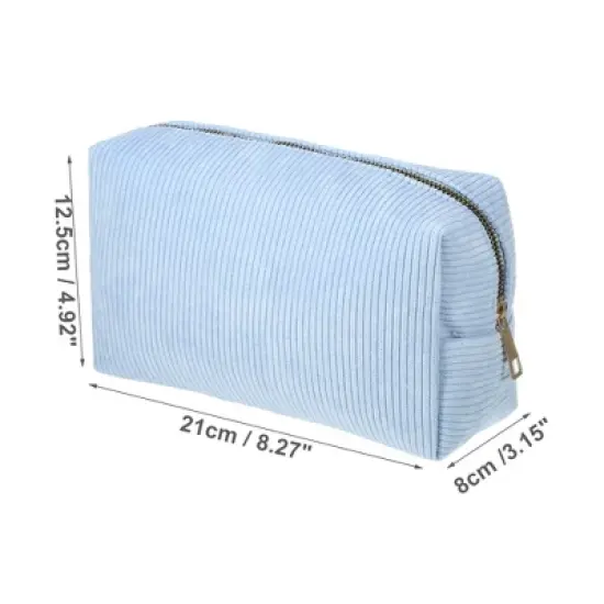 Unique Bargains Durable Solid Color Cosmetic Bag 1 Pc image {1}