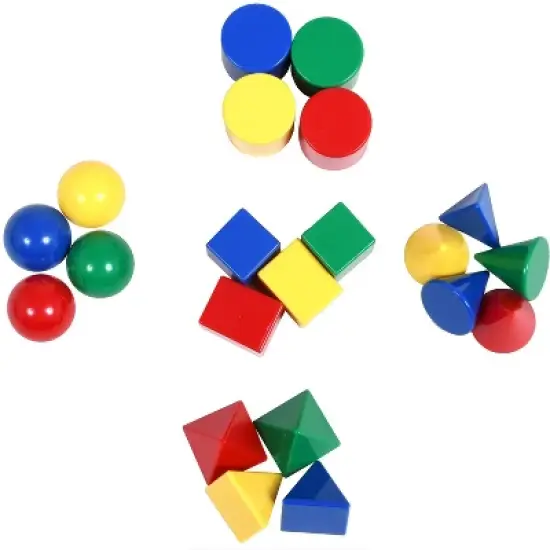 Edx Education Mini Geometric Solids, Set of 40 image {2}